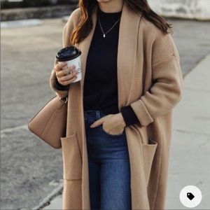 Mango oversized Knit Coat Coatigan